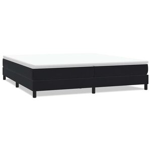 vidaXL Sommier à lattes de lit sans matelas noir 200x210 cm velours