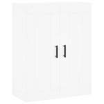 vidaXL Buffet haut Blanc 69 5x34x180 cm Bois d'ingénierie