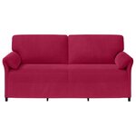 vidaXL Sofa 3 places Bordeaux 198 x 83 x 95 cm Velours