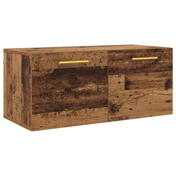 vidaXL Meuble mural Bois ancien 80 x 36.5 x 35 cm Bois d'ingénierie