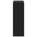 vidaXL Buffet haut noir 70x41x124 cm bois d'ingénierie