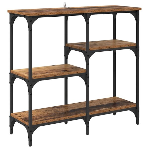 vidaXL Table console Bois Ancien 80 x 29 x 75 cm Bois d'ingénierie