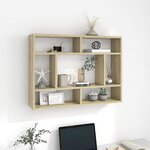 vidaXL Étagère murale Chêne sonoma 75x16x55 cm Bois d'ingénierie