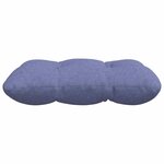 vidaXL Coussins de siège 4 Pièces Bleu denim 40 x 40 x 12 cm tissu