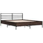 vidaXL Cadre de lit sans matelas chêne marron 160x200 cm