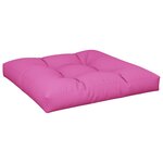 vidaXL Coussin de palette rose 70x70x12 cm tissu