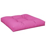 vidaXL Coussin de palette rose 70x70x12 cm tissu