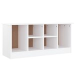 vidaXL Banc à chaussures ALTA blanc 100x35x45 cm bois massif de pin