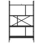 vidaXL Étagère Chêne noir 75 x 30 x 123 5 cm Bois d'ingénierie