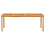 vidaXL Ensemble de salle à manger pour jardin 7 Pièces Marron