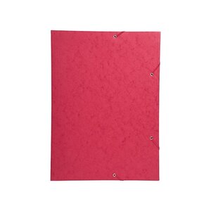 Chemise 3 Rabats et élastique Carte 600g A3 Rouge EXACOMPTA