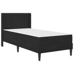 vidaXL Cadre de lit avec matelas Noir 100 x 200 cm Velours