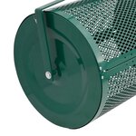 vidaXL Épandeur de compost 75L vert Ø40x60 cm acier