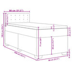 vidaXL Sommier à lattes de lit et matelas Rose 80x200 cm Velours