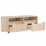 vidaXL Meuble TV VISNES chêne sonoma 100x40x38 cm bois d'ingénierie