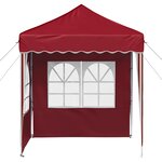 vidaXL Tente de fête pop-up 195 x 195 x 245 cm Bordeaux Tissu Oxford