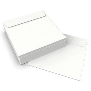 Enveloppe carrée - 220x220mm - 90g/m² - Blanc - Boite de 500