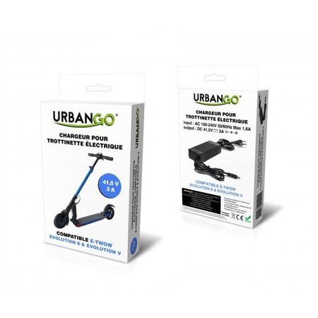 URBANGO Chargeur pour Trottinette électrique - Compatible E-Twow Booster S / V