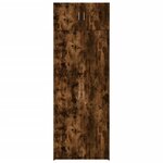 vidaXL Armoire de rangement chêne fumé 80x42 5x225cm bois d'ingénierie