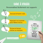 Etui de 8 Marqueurs ORIGINAL MEDIUM Craie Liquide Pointe Biseautée Blanc SECURIT