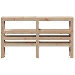 vidaXL Tête de lit avec étagères 140 cm bois massif de pin