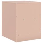 vidaXL Table de chevet rose 34 5x39x44 cm acier