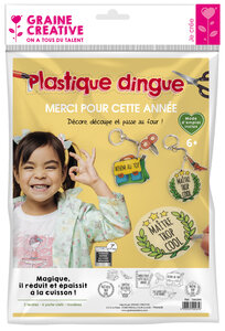 Kit Plastique Dingue - 6 porte-clés - Fin d'Année Ecole