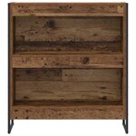 vidaXL Bibliothèque Bois Ancien 80 x 30 x 155 cm Bois d'ingénierie