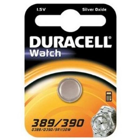 pile oxyde argent 'Watch' SR54 389/390, 1,5 Volt DURACELL