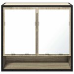 vidaXL Armoire de salle de bain avec miroir Chêne Sonoma 65 x 20 x 60 cm Bois d'ingénierie