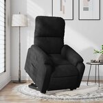 vidaXL Fauteuil inclinable électrique noir tissu microfibre