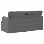 vidaXL Canapé Gris foncé 142 x 80 x 85 cm tissu