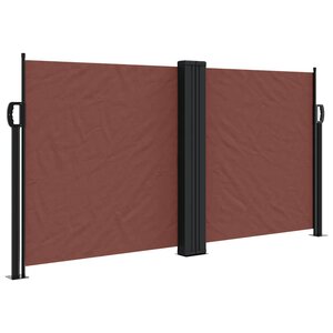 vidaXL Auvent latéral rétractable marron 120x600 cm