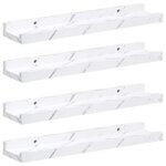 vidaXL Étagère Murale 4 pc Marbre blanc 40 x 9 x 3 cm