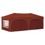 vidaXL Tente de fête pop-up 575 x 288 x 245 cm Terre cuite