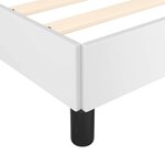vidaXL Cadre de lit avec tête de lit sans matelas blanc 90x190 cm