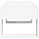 vidaXL Table basse Blanc 110 x 50 x 41 cm Bois d'ingénierie