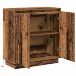 Buffet vidaXL avec LED en bois vieilli 71x34 5x75 cm en bois reconstitué