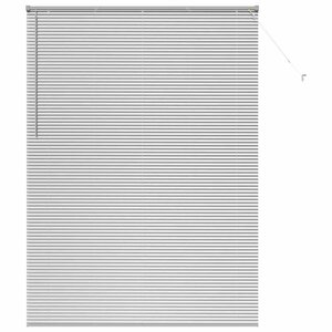 vidaXL Store de Fenêtre avec des rideaux Argent Aluminium