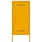 vidaXL Buffets 2 Pièces jaune moutarde 36x39x79 cm acier