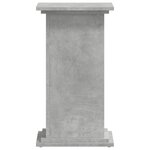 vidaXL Support pour plantes gris béton 33x33x60 cm bois d'ingénierie