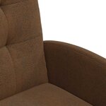 vidaXL Chaises de Salle à Manger avec Roues 2 Pièces Marron