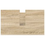 vidaXL Meuble de salle de bain lavabo chêne sonoma 60x34 5x60 cm