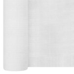 vidaXL Filet brise-vue Blanc 3 6x50 m PEHD 195 g/m²