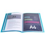 Protège-documents En Polypropylène Semi Rigide Chromaline 80 Vues - A4 - Turquoise - X 12 - Exacompta