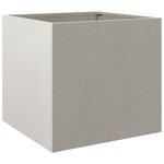 vidaXL Jardinière argenté 42x40x39 cm acier inoxydable
