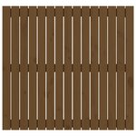 vidaXL Tête de lit murale Marron miel 95 5x3x90 cm Bois massif de pin
