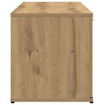 vidaXL Meuble TV chêne artisanal 120x34x37 cm bois d'ingénierie