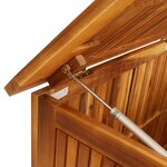 vidaXL Boîte de rangement de jardin 200x50x58 cm Bois d'acacia solide