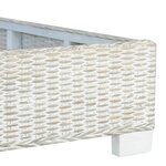 vidaXL Cadre de lit gris rotin naturel 180x200 cm